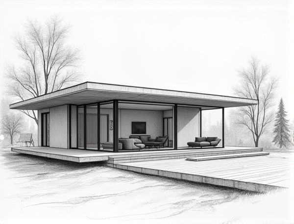 Scandinavian Home Design Concepts with Frameless Glass Partitions in Modern Manufacturing