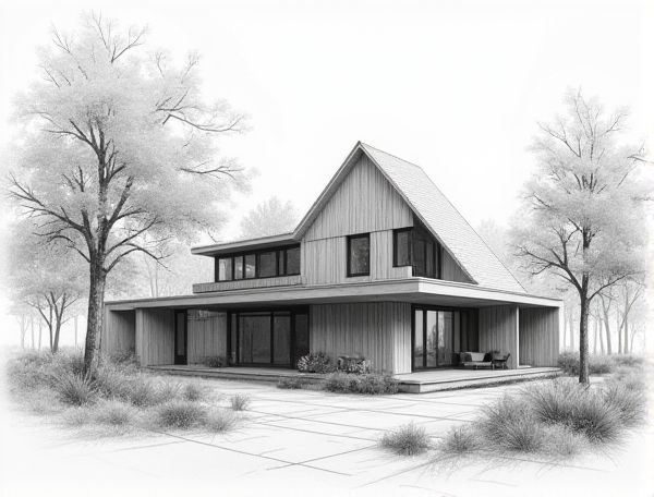 Scandinavian Home Design Featuring Hypogeal Plant Walls for Sustainable Manufacturing Spaces