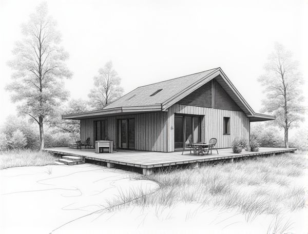 Scandinavian Home Design Featuring In-Floor Radiant Heating for Modern Manufacturing Spaces