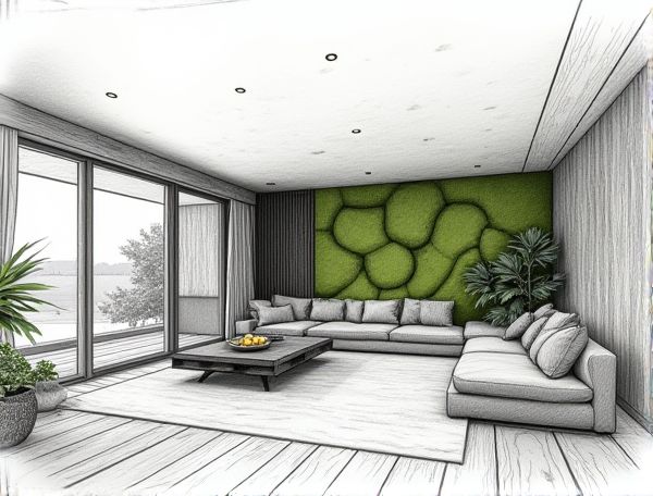 Scandinavian Home Design: Exploring Moss Feature Walls in Modern Manufacturing Spaces