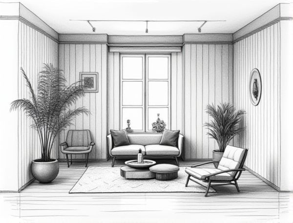 Scandinavian Home Design: Exploring Painted Birch Slat Walls in Modern Manufacturing