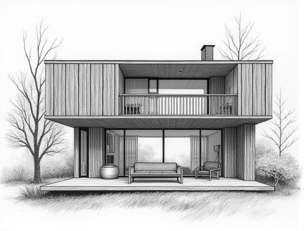 Scandinavian Home Design Featuring Pine Slat Acoustic Panels for Enhanced Manufacturing Spaces