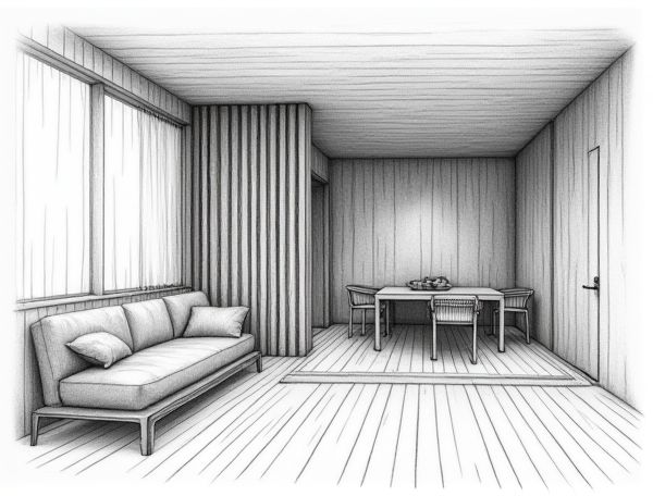 Scandinavian Home Design with Slatted Wood Room Dividers: Modern Aesthetics and Practical Solutions in Manufacturing