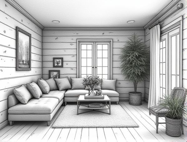 Shabby Chic Home Design: Crafting Cozy Interiors with Distressed Shiplap Walls in Modern Manufacturing