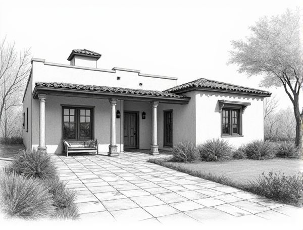 Southwestern Home Design: Showcasing Saltillo Tile Floors in Modern Manufacturing