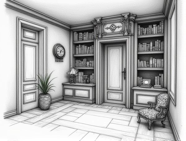 Steampunk Home Design with Secret Bookshelf Doors: A Guide to Manufacturing Unique Industrial Interiors