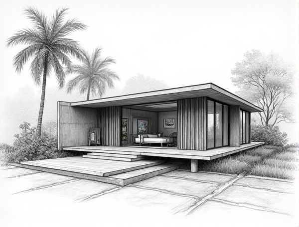 Tropical Home Design with Bamboo Louvered Screens: Sustainable Solutions for Modern Manufacturing