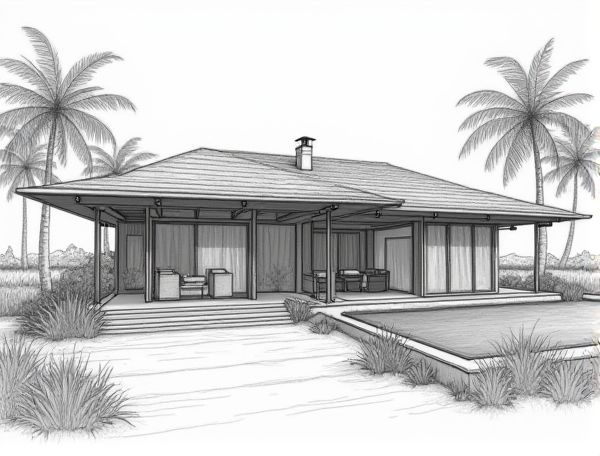Tropical Home Design with Indoor-Outdoor Lanais: Enhancing Modern Manufacturing Spaces for Seamless Living