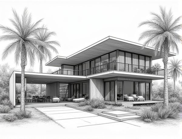 Tropical Modern Home Design in Manufacturing: Enhancing Spaces with Biophilic Elements