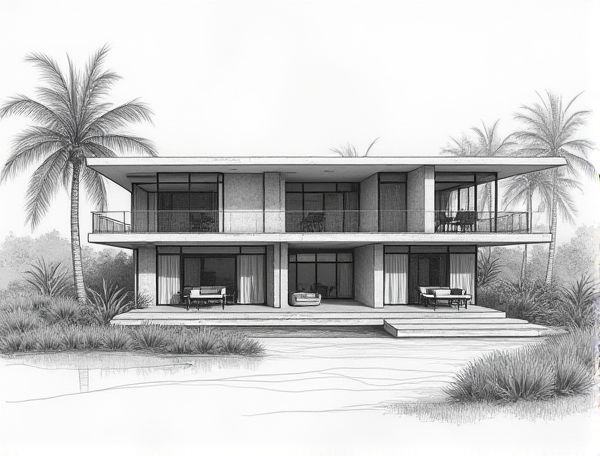 Tropical Modern Home Design: How Breeze Block Screens Enhance Sustainable Architecture in Manufacturing