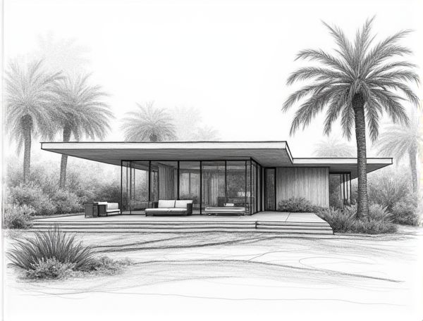 Tropical Modern Home Design Featuring Retractable Glass Walls for Seamless Indoor-Outdoor Living in Manufacturing