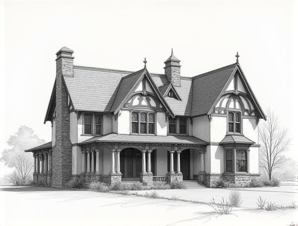 Victorian Gothic Revival Home Design with Lancet Arches: Exploring Historical Craftsmanship and Modern Manufacturing Techniques