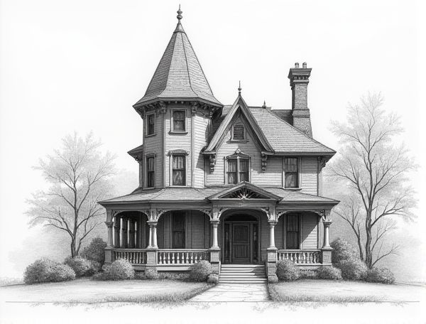 Victorian Home Design Featuring Turret Reading Nooks in Modern Manufacturing