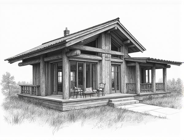 Wabi-Sabi Home Design Featuring Reclaimed Barn Wood Beams: Sustainable Manufacturing for Timeless Interiors