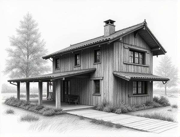 Wabi-Sabi Home Design: Showcasing Reclaimed Barnwood Paneling in Sustainable Home Manufacturing