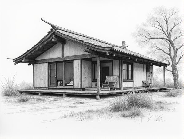 Wabi-Sabi Home Design: Crafting Tranquil Spaces with Reclaimed Japanese Tansu Cabinetry in Modern Manufacturing