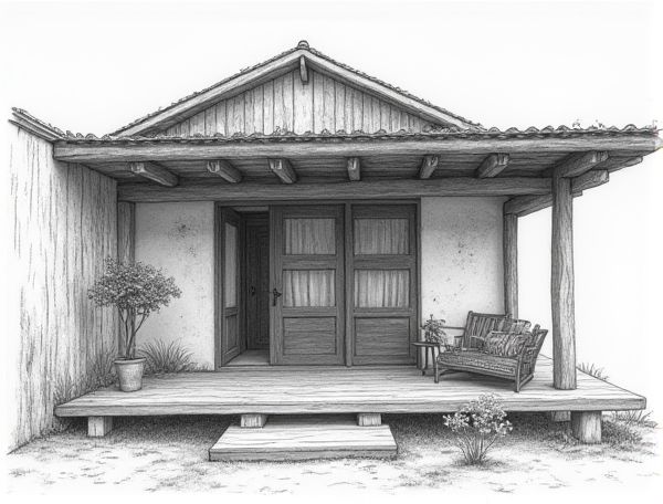 Wabi-Sabi Home Design: Showcasing Reclaimed Wooden Beams in Modern Manufacturing Spaces