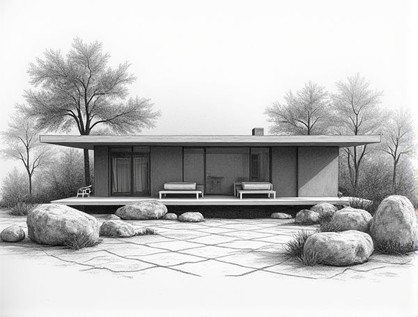 Zen-Inspired Home Design with Indoor Rock Gardens for Modern Manufacturing Spaces